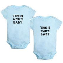 This is Mom&#39;s &amp; Dad&#39;s Baby Twins Romper Baby Bodysuit Infant Jumpsuits Pack of 2 - £15.97 GBP