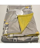Mother&#39;s Promise Land of Wishes BabyPlush Throw Blanket Yellow Houses Re... - $246.89 MXN
