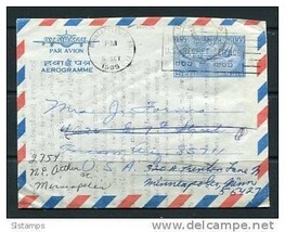 India 1965 Postal Stationary  Wrapper Letter Mision House 2 Bengal -USA - £4.67 GBP