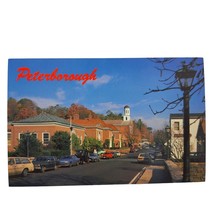 Postcard Peterborough New Hampshire Street View Chrome Unposted - $6.92