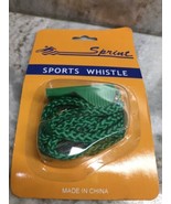 PLASTIC SPORTS WHISTLE WITH LANYARD - NEW IN PACAKGE- Sprint - $13.74