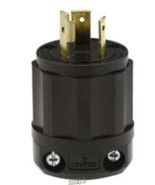 Leviton-Locking Plug Industrial Grade Grounding- Black 28Dx2.47 H 2321-B... - $26.02 CAD