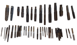 44 Pc Machinist Taps Bits Metal Threading Lot Greenfield Morse Others So... - £45.37 GBP