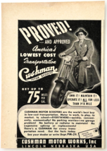 1949 Cushman Motor Scooter Bike Advertisement Transportation Antique DWU16B - $19.99