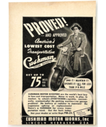 1949 Cushman Motor Scooter Bike Advertisement Transportation Antique DWU16B - $366.58 MXN