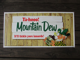 Mountain Dew Steel Sign Retro Reproduction It&#39;ll Tickle Your Innards Fence - $58.41
