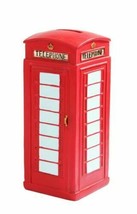 OLD FASHIONED PHONE BOOTH MONEY BANK RESIN RETRO DECOR MEMORABILIA - £22.34 GBP