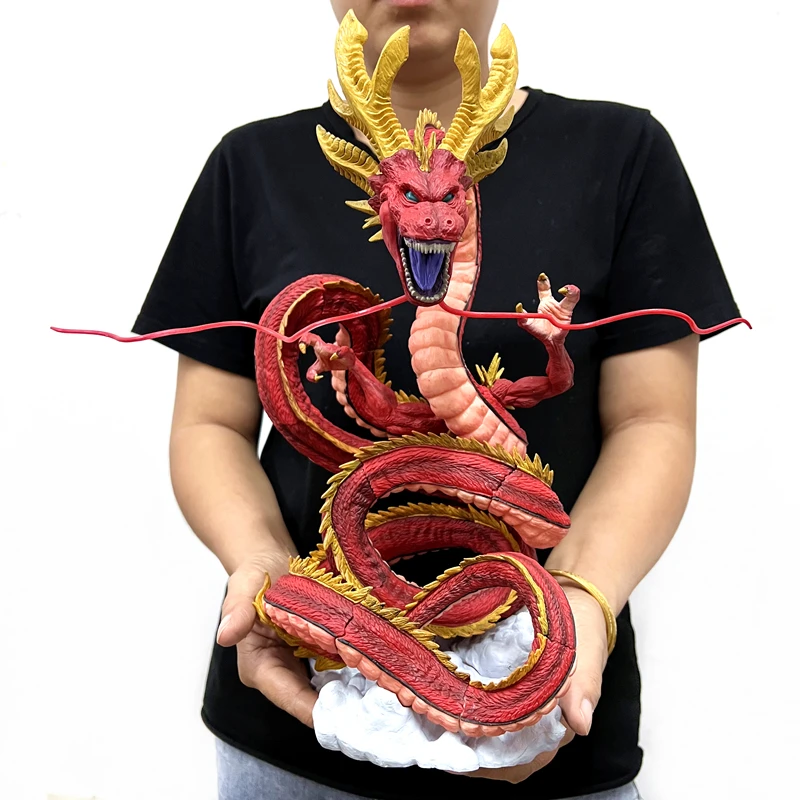 Bandai 30cm Dragon Ball Z Red Shenron Anime Figure Super Large Shinryu Action - £11.33 GBP+