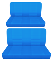 Fits 1958 Chevy Biscayne 4 door sedan Front and Rear bench seat covers blue - £100.95 GBP