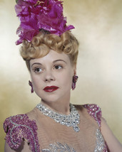 Alice Faye jeweled gown pink flowers in hair earrings 16x20 Canvas - $69.99