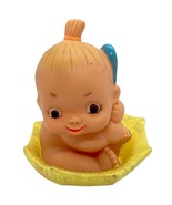 Baby Floating on Umbrella Rubber Squeaker Toy Vintage Japan - $440.89 MXN