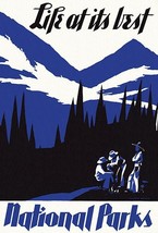 Life At Its Best - National Parks - 1930&#39;s - Travel Poster - £7.98 GBP+