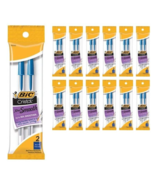 BIC MSP21-BLU CRISTAL BALL POINT PEN, BLUE 2-ct  (12-PACK) - $0.99