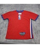 NBA Shirt Mens M Red Reebok Short Sleeve Crew Neck Embroidered Logo Tee - £19.70 GBP