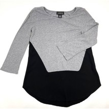 Liz Claiborne Rib-Knit Casual Top Tunic 3/4-Sleeve Scoop-Neck Sz. S - $276.80 MXN