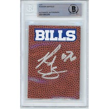Rodger Saffold Auto Buffalo Bills Autograph Football Cut Beckett BGS Slab - $76.83