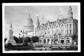 Vintage RPPC Postcard Havana Cuba National Theater Capitol Monument View - £15.63 GBP