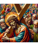 AI art Hieronymus Bosch inspired Christ Carrying the Cross - $44.78 CAD+