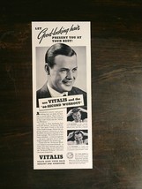 Vintage 1937 Vitalis Dandruff Shampoo Original Ad 721 - £5.30 GBP