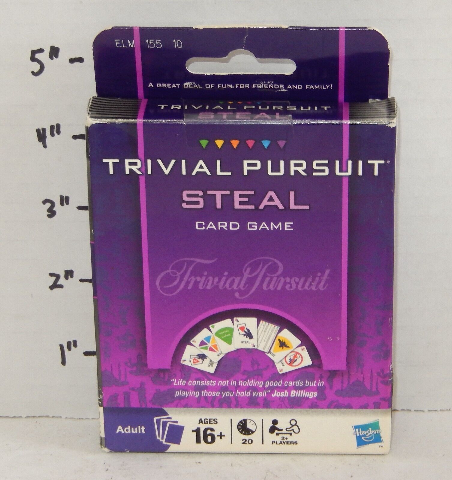2009 Hasbro Trivial Pursuit Steal Card Game - $10.44