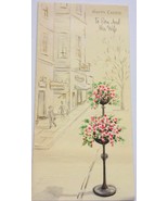 Vintage Gibson Happy Easter to son And His Wife Embossed Easter Card 1951 - $699.00