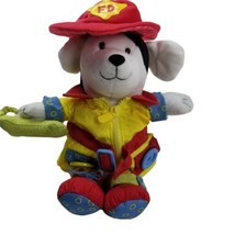 Carters Plush Puppy Dog Fire Fighter Teach Learn To Dress Me Up Doll Toy Fireman - £8.32 GBP