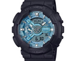 Casio G-Shock Analog/Digital Blue Dial Black Watch GA-110CD-1A2 / GA110C... - £103.85 GBP