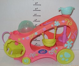 2009 Hasbro Littlest Pet Shop LPS Paw Powered Cruiser Car Vehicle Pink #1341 - £18.70 GBP