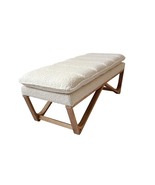 SEAT4U 48" Hendrick Upholstery Bench in White Boucle Fabric - $319.00