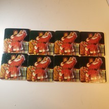 Lot of 8 Coca-Cola 1999 Vintage Santa Coasters - $5.10