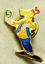 Goofy Lapel Pin 86 SHM Holding Number 5 1&quot; Tall - $2.96