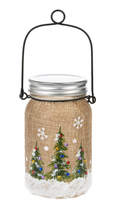 Ganz Light Up Christmas Tree Mason Jar - 5.75 inches #EX27034 - £27.74 GBP