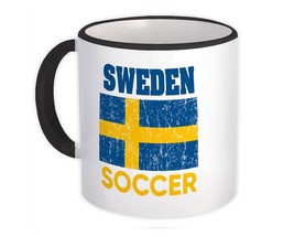 Sweden : Gift Mug Distressed Flag Soccer Football Team Swedish Country - £12.50 GBP