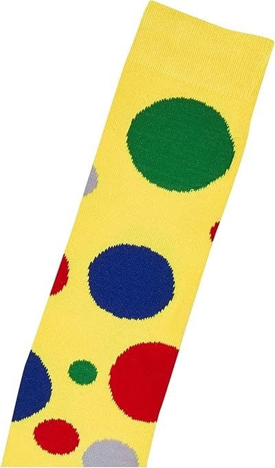 FORUM RAINBOW POLKA DOT CLOWN SOCKS UNISEX ADULT COSTUME ACCESSORY 66707 Item image 2