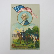 Postcard George Washington USA Military Political Patriotic Embossed Antique - £7.98 GBP