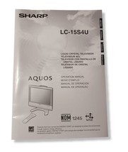 Sharp LC-15S4U owners manual Guide instructions LCD Aquos TV - £12.43 GBP