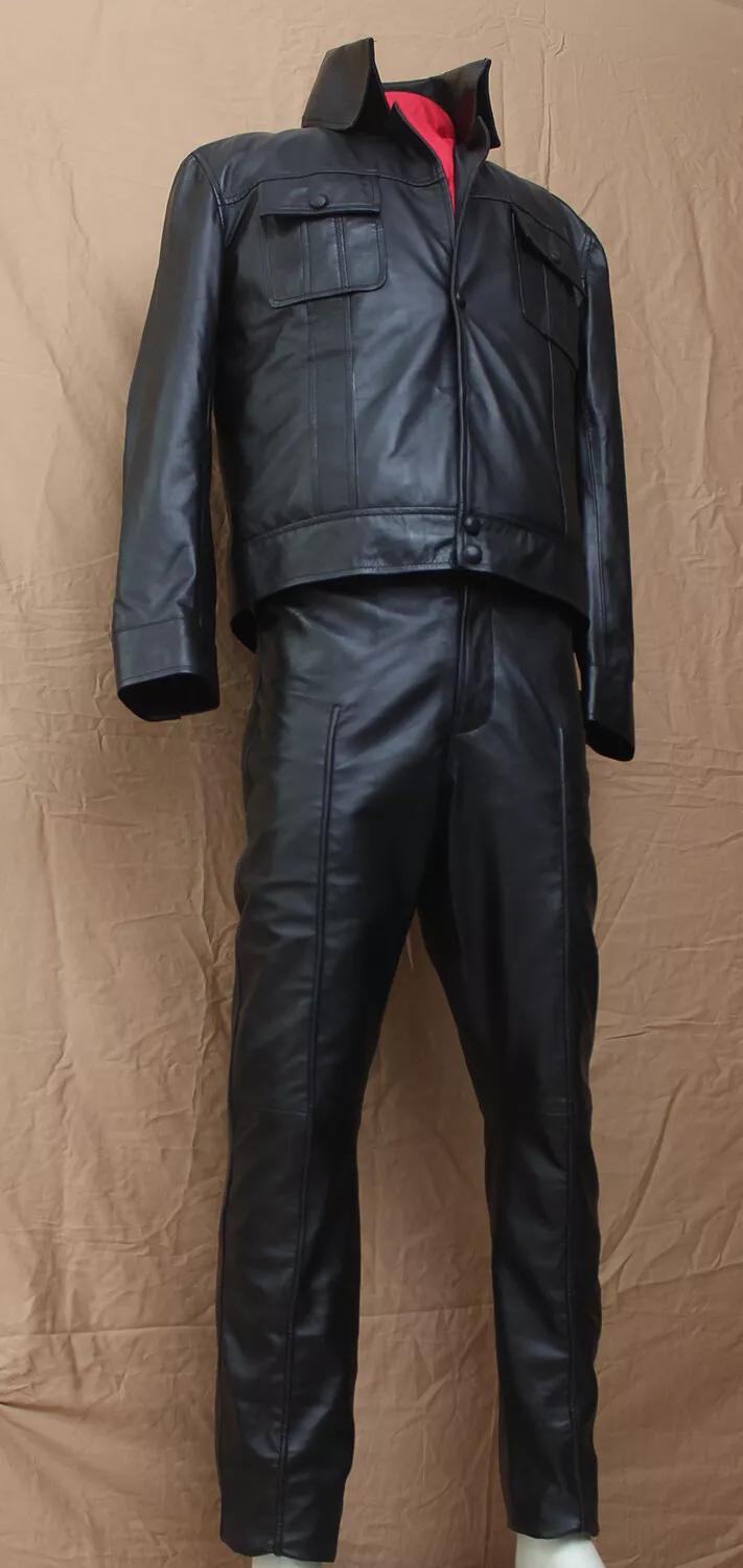 Elvis Presley 1968 Comeback special Lambskin black leather suit tribute Artist - £242.70 GBP+