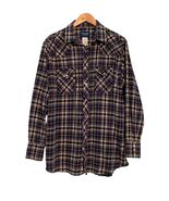 Vintage Mens Wrangler Shirt Flannel Pearl Snap Western Cowboy Chest 50” ... - €14,66 EUR