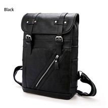 High-Quality Business PU Leather Backpack Men Casual Wear-Resistant Bagpack Men  - £43.02 GBP