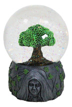 Wicca Triple Goddess Mother Maiden Crone Tree of Life Glitter Water Glob... - £23.62 GBP
