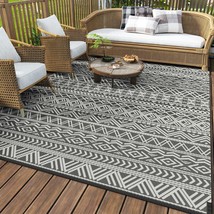 MontVoo-Outdoor Rug Carpet Waterproof 8x10 ft Reversible Rug - £85.89 GBP