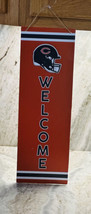 MRL Sports 18x6Inches Wood Style Hanging Welcome Chicago Bears Sign. Decorative - £12.56 GBP