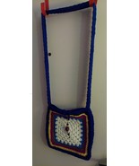 Blue Snow Crossbody Tote, 12x12 inches, 26 inch strap - $34.30 CAD