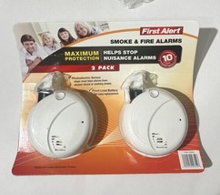 First Alert 2-Pack 540004 Smoke &amp; Fire Alarms New Unopened package - £12.23 GBP