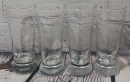 Set of 4 Southern Comfort Whiskey Tall Shot Glasses 4&quot; Shooter SoCo Slammer - £8.69 GBP