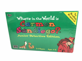 Où IN The World Est Carmen Sandiego Rare Junior Detective Édition Fait En USA - £56.11 GBP