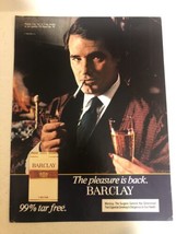 1982 Barclay Cigarettes Vintage Print Ad Advertisement  Suave Gentleman pa30 - £7.15 GBP