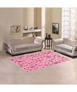Full of Pink Flowers Area Rug size 60&quot;x 39&quot; - $66.07 CAD