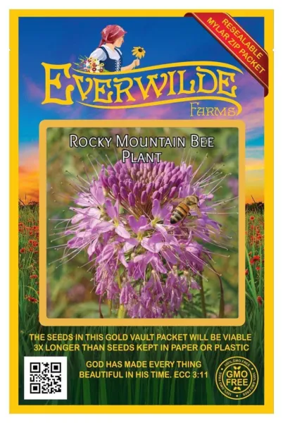 1 Oz Rocky Mountain Bee Plant Wildflower Seeds - Everwilde Farms Mylar Packet - £17.42 GBP