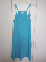 Roxy Ladies Blue Knit Sundress W/TIE In WAIST-JR. S-ADJ. STRAPS-CUTE-COMFY-COOL - £14.14 GBP